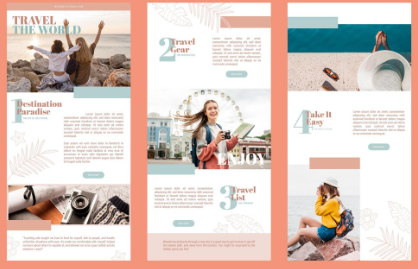 Email newsletter template for engaged customers