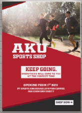 Sports shop promotional poster