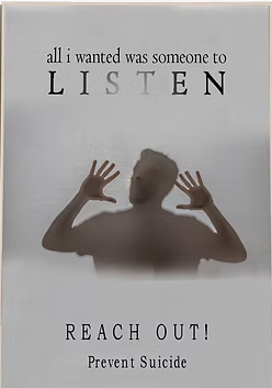 Suicide awareness campaign poster